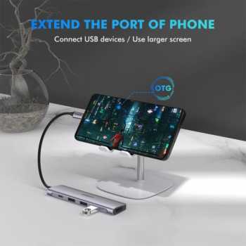 Gambar produk UGREEN USB Hub Type C 5in1 USB Type C USB 3.0 4K HDMI PD 100W - CM136