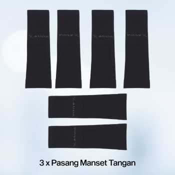 Gambar produk X-AUQA Manset Tangan Sepeda Sun Protection Anti UV Nylon 3 Pair - A-3
