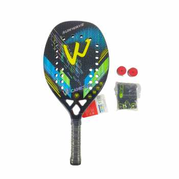 Gambar produk CAMEWIN SUNWAVE Raket Padel Round 3K Carbon Fiber 2.2cm Thickness 325g - 4009