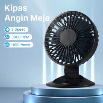 Gambar produk Tonewan Kipas Angin Meja Desk Fan USB 4.3 Inch - F2