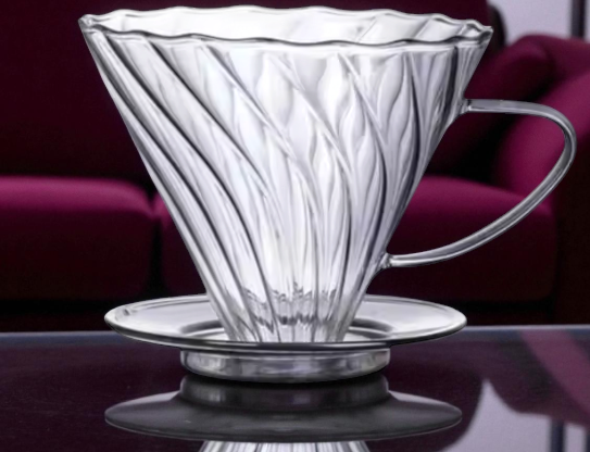 Gambar produk WURJO V60 Coffee Dripper Alat Seduh Kopi Manual Kaca 1-2 Cup - WJ2