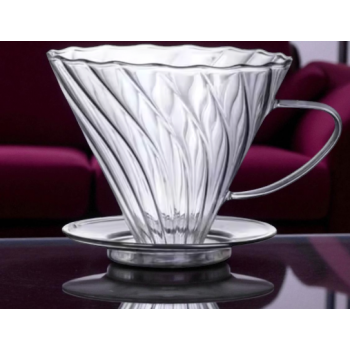 WURJO Filter Penyaring Kopi V60 Coffee Dripper Borosilicate 1-2 Cup - WJ2