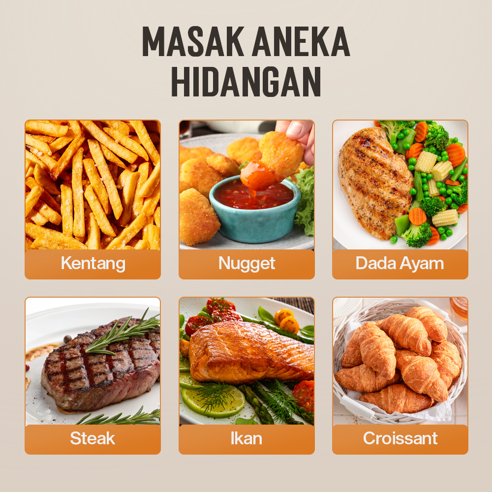 Gambar produk Rosou Air Fryer Mesin Penggoreng Tanpa Minyak 2nd Edition 2.5L OA2 - OA2