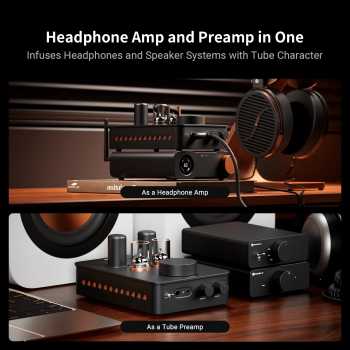 Gambar produk Fosi Audio Amplifier Quad Tube Hi-Fi Headphone DAC with Volume Knob - GR70