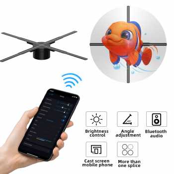 Gambar produk Onlytool Proyektor Kipas 3D Hologram Display Fan Projector LED 1M - F100