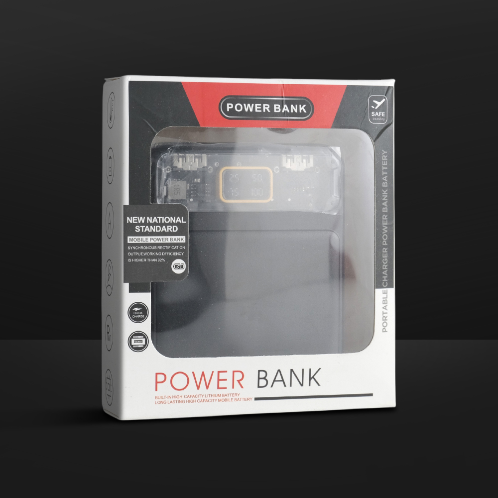 Gambar produk Yaika Power Bank 20000mAh Fast Charging 4in1 Cable Dual USB Port - BA-1699