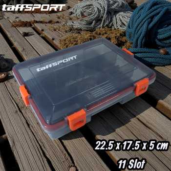 TaffSPORT Kotak Perkakas Kail Umpan Pancing Fishing Box 11 Slot - DY148