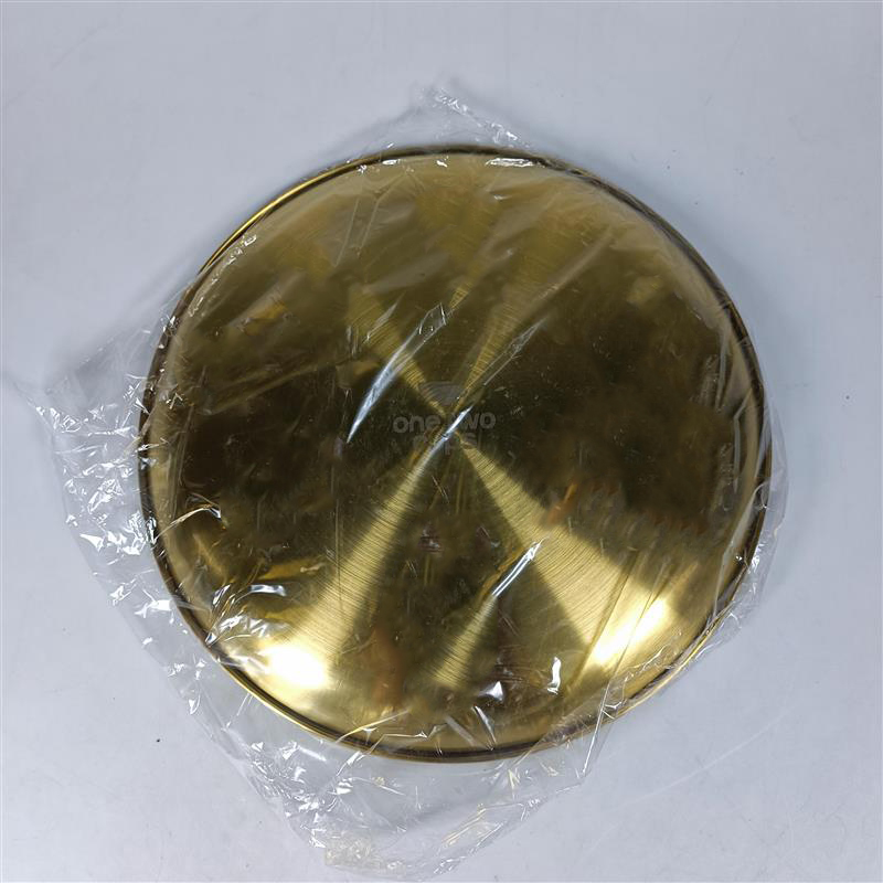 Gambar produk One Two Cups Piring Makan Stainless Steel Elegan Plate European Style 26cm - SN16