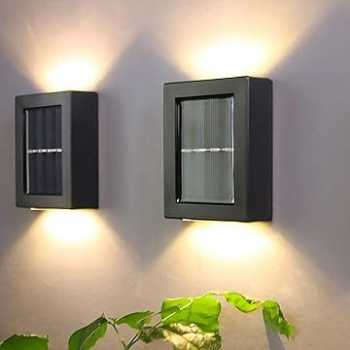 Gambar produk SoFlare Lampu Dinding Solar Outdoor Waterproof Warm White 4 LED - INU150