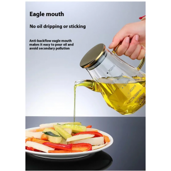 Gambar produk FMA Botol Minyak Borosilicate Glass Oil Pot Leakproof Heat-Resistant 700ml - FM-3PL