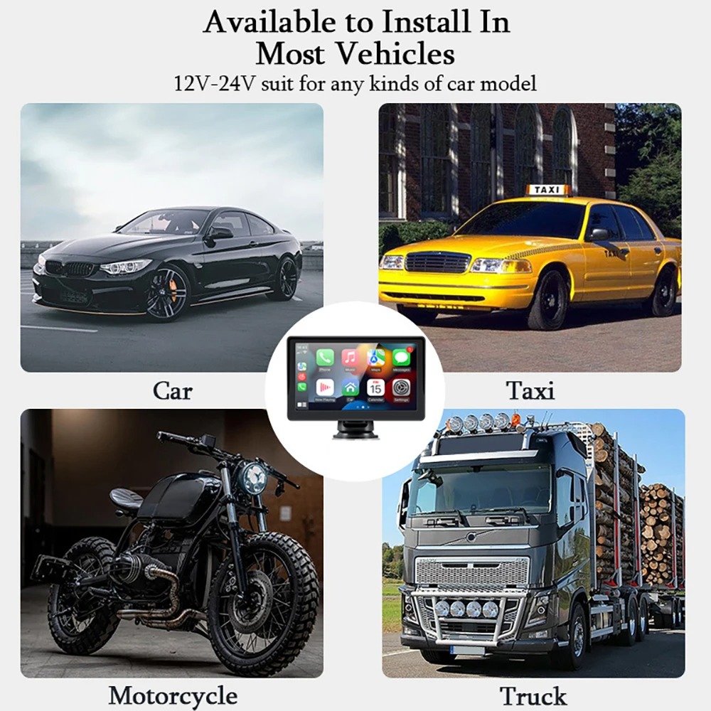 Gambar produk GRANDnavi Multimedia Video Player Wireless Carplay Android Auto 7 Inch - B600W