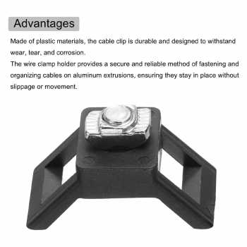 Gambar produk ZYCN Dudukan Kabel Ties Tie Mount Cord Organizer Saddle Shape 100 PCS - HC4-M5
