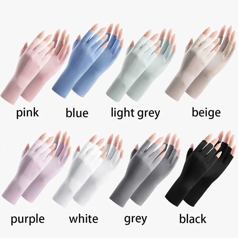 Gambar produk MALSHI Sarung Tangan Anti UV Sunscreen Gloves Nail Art - MS31