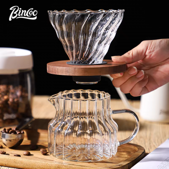 Gambar produk Bincoo Pour Over Coffee Server Borosilicate Glass Carafe 500ml - B-5ML