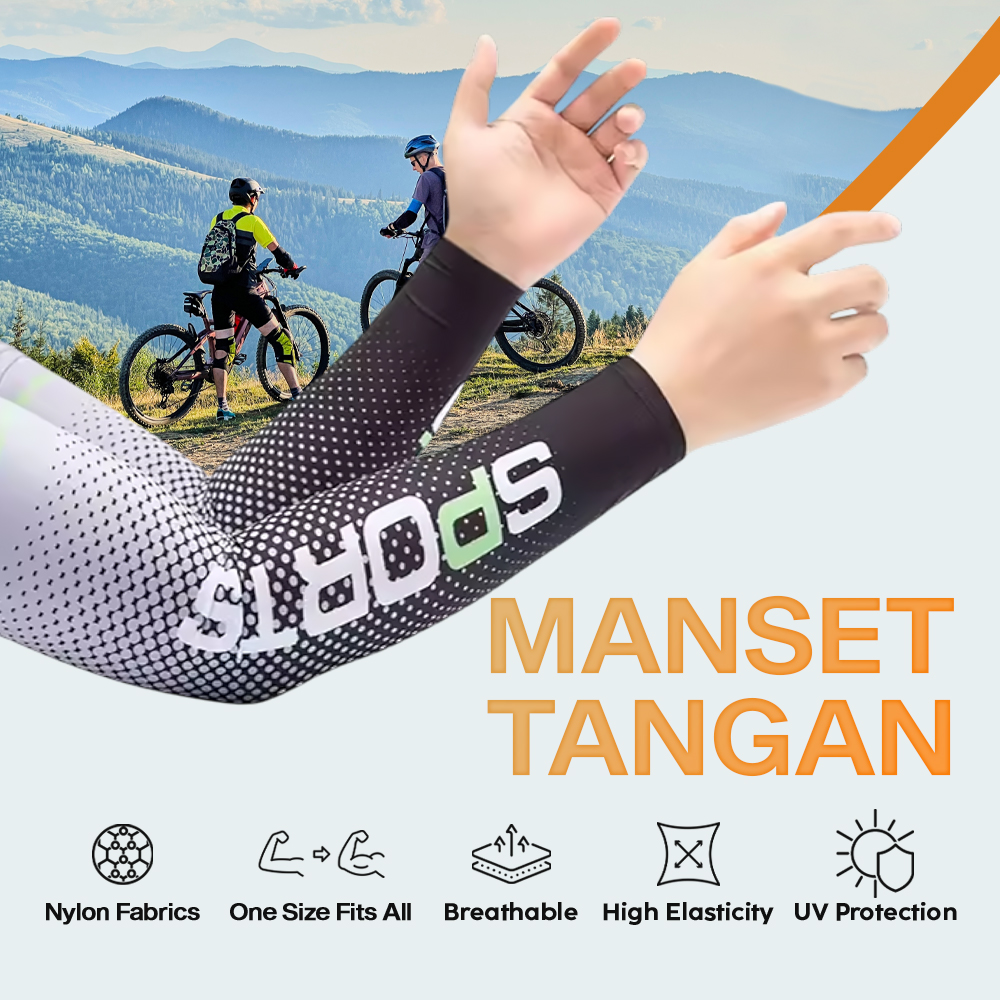 Gambar produk WOSAWE Sarung Pelindung Lengan Tangan Manset Arm UV Protection Sleeve - BX101