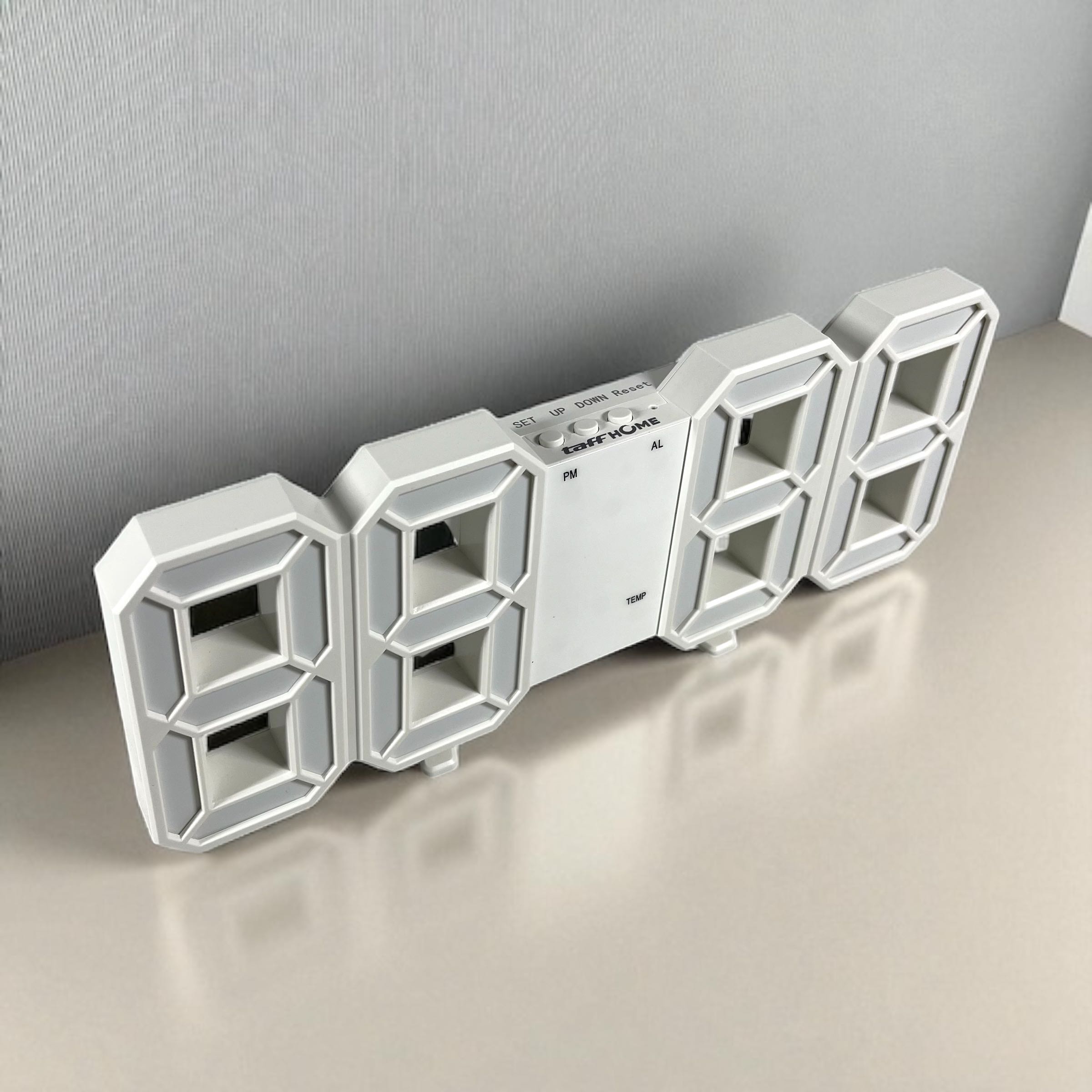 Gambar produk TaffHOME Jam Meja Alarm Weker LED Digital Clock - TS-S60-W
