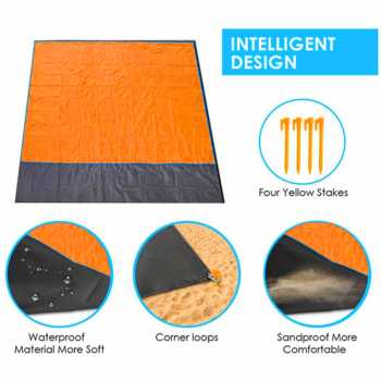 Gambar produk TaffSPORT Tikar Lipat Matras Camping Piknik Waterproof Mat 140x200cm - FS-008
