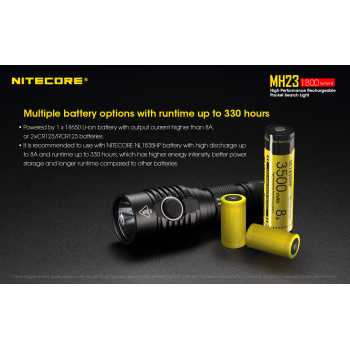 Gambar produk NITECORE Senter LED CREE XHP35 HD 1800 Lumens - MH23