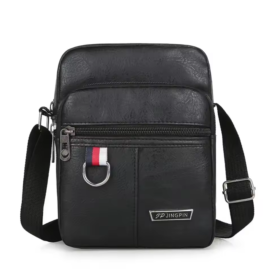 Gambar produk JINGPIN Tas Selempang Casual Pria Business Crossbody Bag PU Leather - JP2