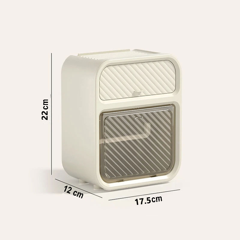 Gambar produk HOMMY Kotak Dispenser Tisu Toilet Kamar Mandi Double Layer - HM2I