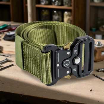 Gambar produk Rhodey Tali Ikat Pinggang Canvas Military Tactical Fast Unlock 1.2M - MU055