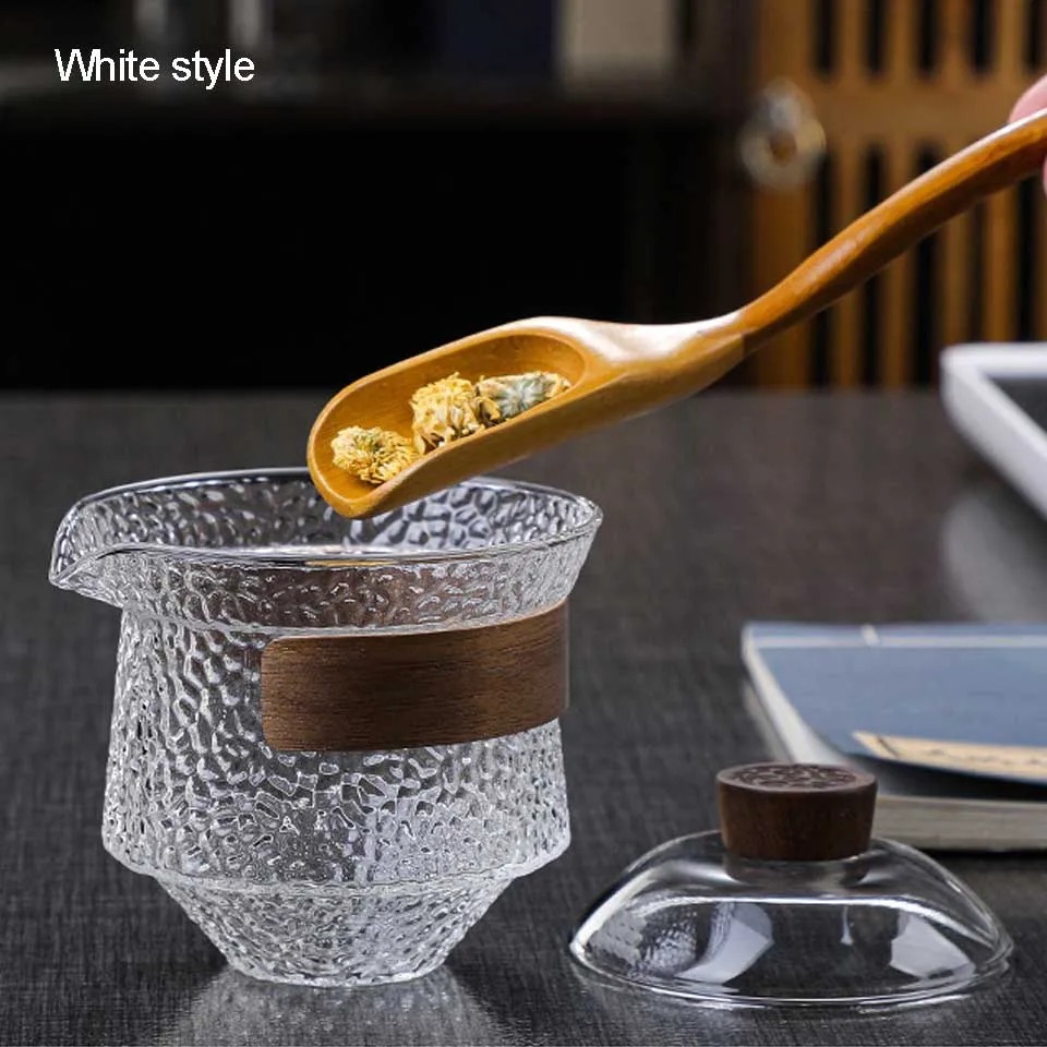 Gambar produk TCFOS Mangkok Gaiwan Chinese Tea Bowl Infuser Kaca Borosilikat 230ml - TF180