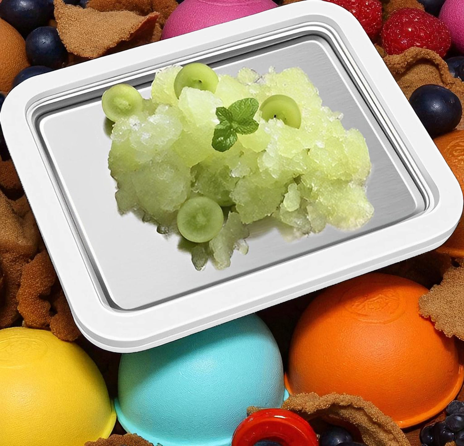 Gambar produk Aokiji Wadah Pembuat Es Krim Yogurt Fried Ice Maker 22.5x17.5cm - INU156