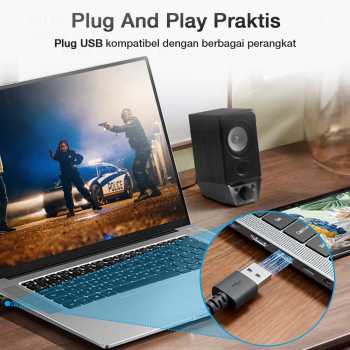 Gambar produk Edifier Speaker Bluetooth Desktop 2.0 Channel USB Sound Card AUX - R19BT