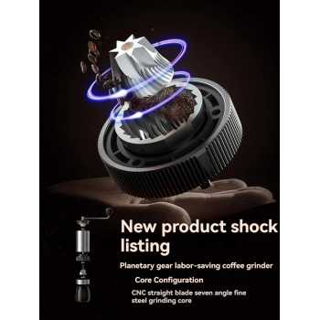 Gambar produk IZL Alat Penggiling Kopi Manual Coffee Grinder Seven Cornered Steel - I-88