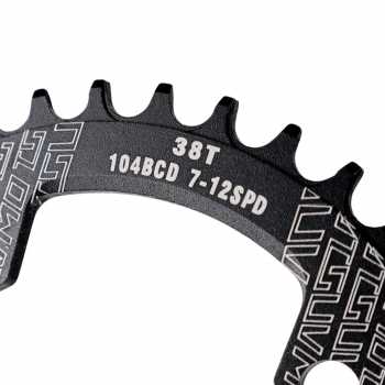 Gambar produk MOTSUV Gigi Sprocket Sepeda Chainring Aluminium Round 38T - 104BCD