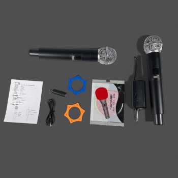 Gambar produk Fradical Microphone Karaoke Handheld Wireless Rechargeable 2.4GHz 2PCS - FDR24