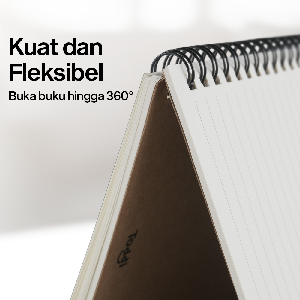 Gambar produk Toddi Buku Jurnal Softcover Notebook Diary 68GSM 100 Halaman Ruled - TD6