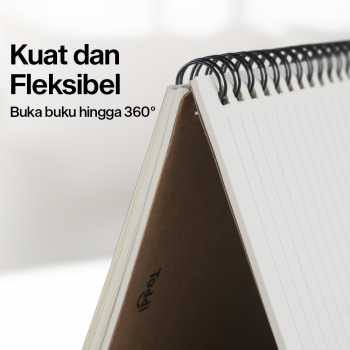 Gambar produk Toddi Buku Jurnal Softcover Notebook Diary 68GSM 100 Halaman Ruled - TD6