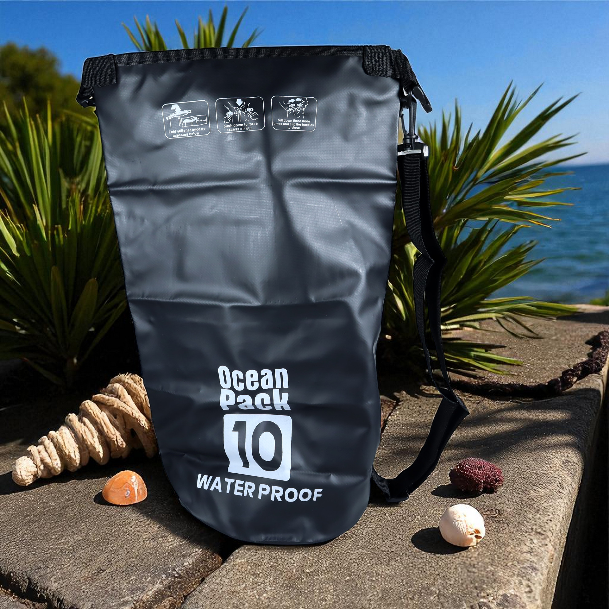 Gambar produk Dezlon Ocean Pack Tas Selempang Anti Air Outdoor Waterproof Dry Bag 10L - INU142