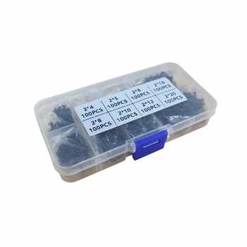 Gambar produk VKKM Sekrup M2 Self Tapping Screw Carbon Steel 4-20mm 800 PCS - V80