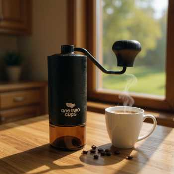 One Two Cups Alat Penggiling Kopi Manual Coffee Grinder Adjustable - KF-15