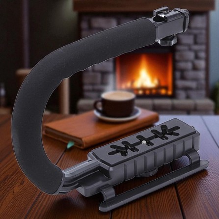 Gambar produk Feocon Camera Stabilizer Grip C Shape for DSLR GoPro Xiaomi - XT-375