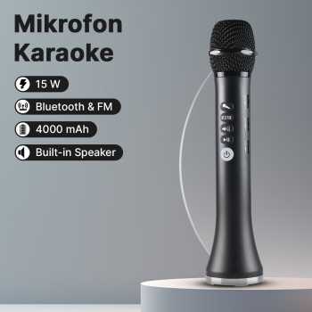 Lewinner Mikrofon Karaoke Wireless Bluetooth Speaker Portable - L-698