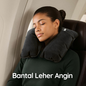 Gambar produk YMYQ Bantal Leher Travel Angin U-Shaped Inflatable Neck Pillow - JJ2821
