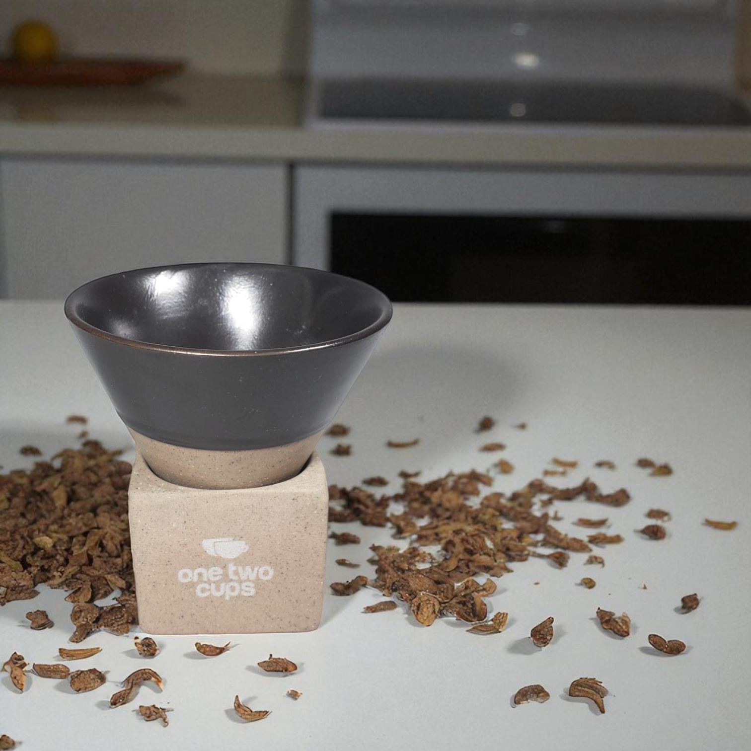 Gambar produk One Two Cups Gelas Keramik Kopi Teh Japanese Cone Shape Cup 100ml - PDQ001