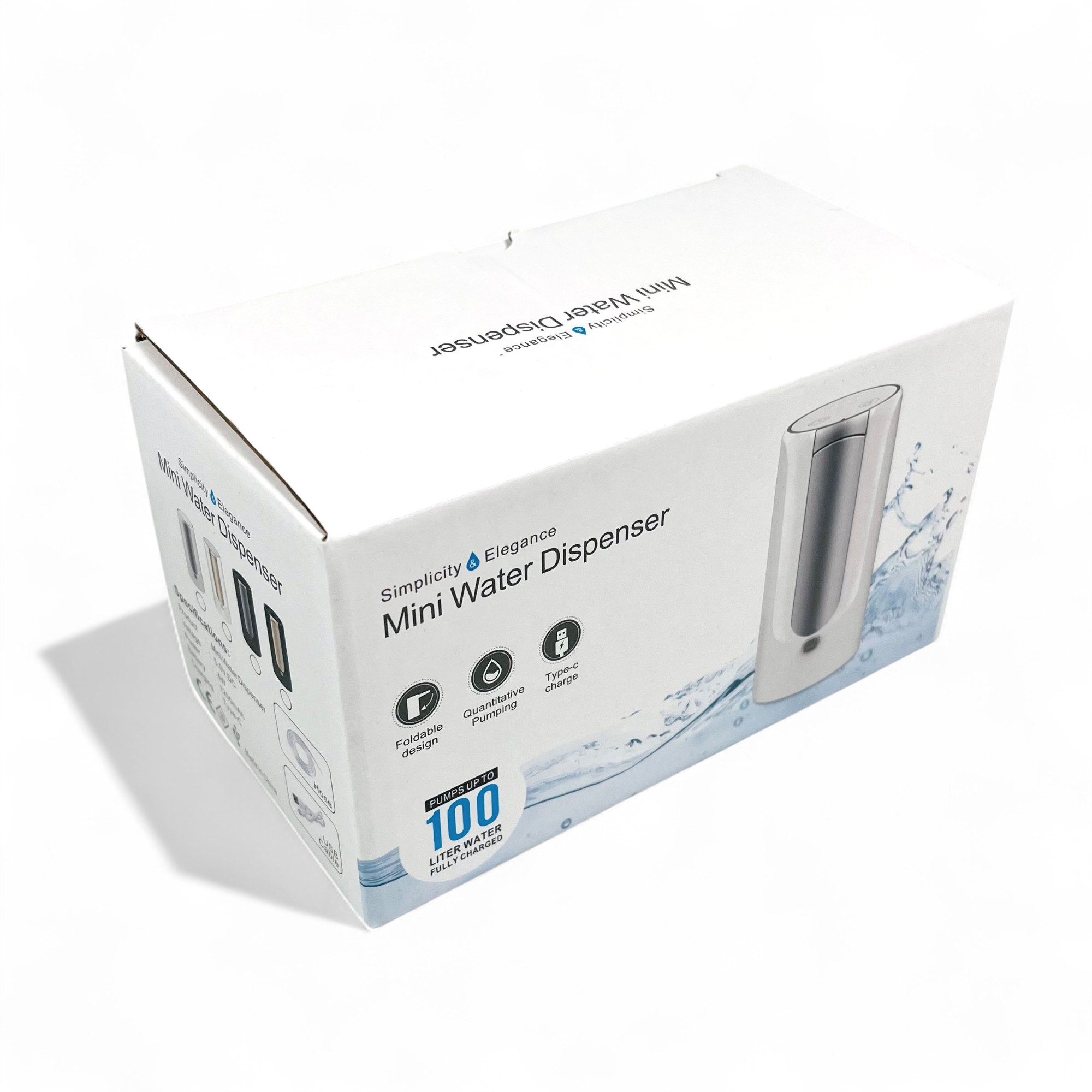 Gambar produk HAOYUNMA Pompa Elektrik Air Minum Galon Foldable Rechargeable 1200mAh - AP228