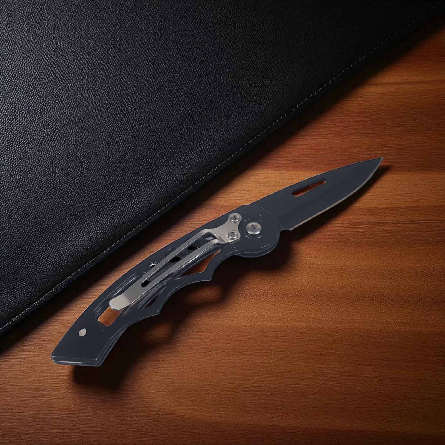 Gambar produk KNIFEZER Pisau Saku Lipat Mini Serbaguna Portable Knife Survival Tool - W33