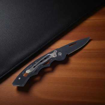 Gambar produk KNIFEZER Pisau Saku Lipat Mini Serbaguna Portable Knife Survival Tool - W33