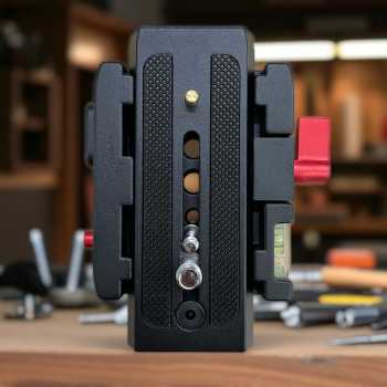 Gambar produk SETTO Adaptor Tripod Quick Release Plate Aluminium 1/4 and 3/8 Inch - P200