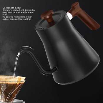 Gambar produk RYZN Teko Listrik Kopi Pemanas Air Leher Angsa Pour Over 1200W 900ml - KT90 Pro