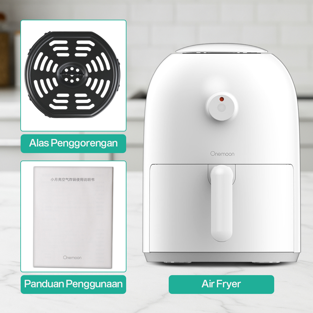 Gambar produk Onemoon Air Fryer Mesin Penggoreng Tanpa Minyak 2L - OA1