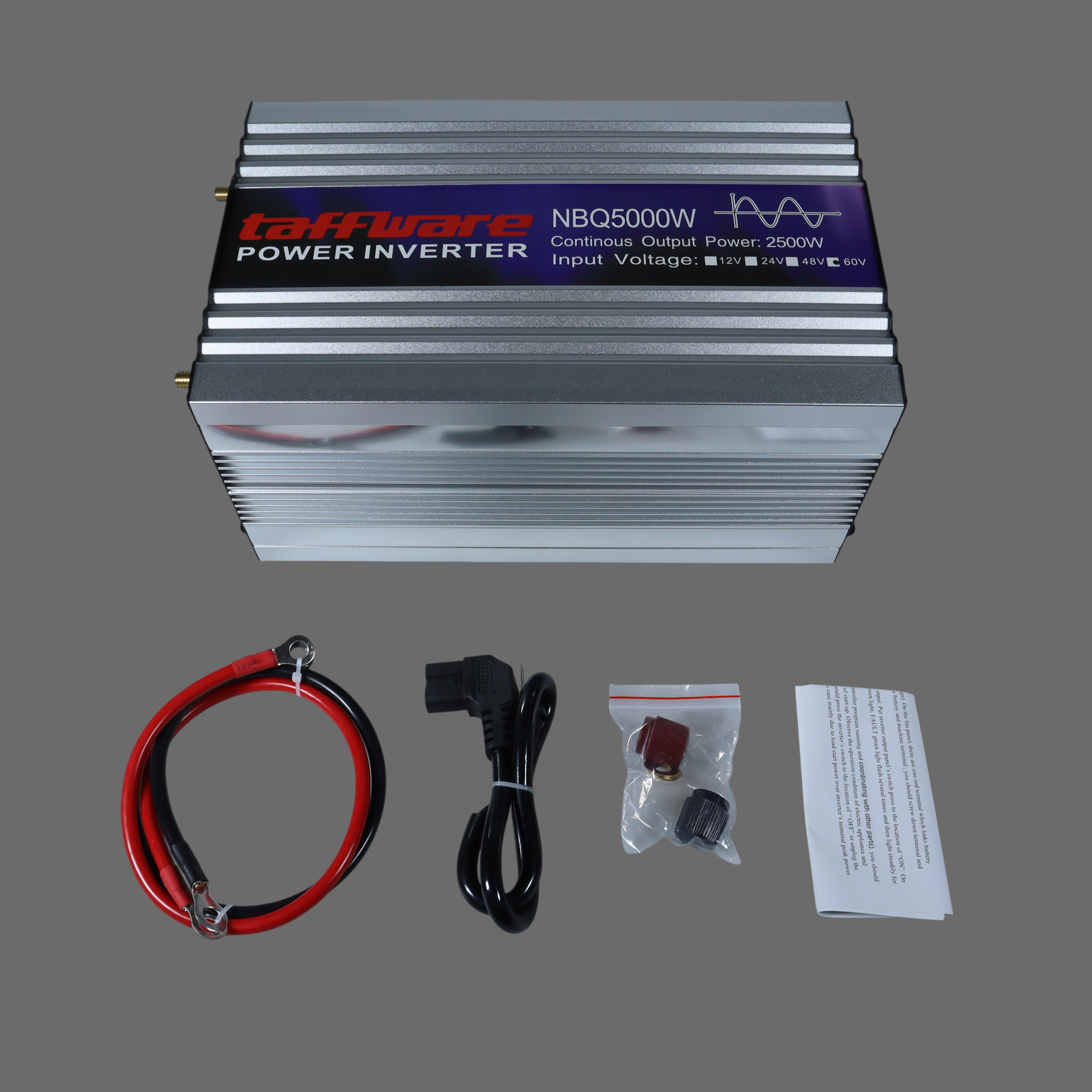 Gambar produk Taffware Power Inverter Mobil Pure Sine Wave DC 60V to AC 220V 5000W - NBQ5000W