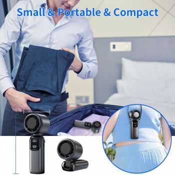 Gambar produk GRE Kipas Mini Portable Handheld Fan Cold Compress 100 Speed 2400mAh - G-100