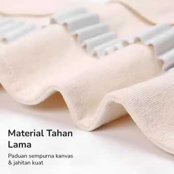 Gambar produk MARCO Bohemian Tas Tempat Pensil Gulung Canvas 48 Slot 20.5x56cm - EN-71