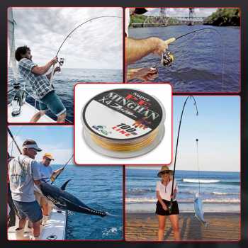 Gambar produk TaffSPORT MINGHAN Senar Benang Tali Pancing Super PE Braided Line 100M 0.8 - X4